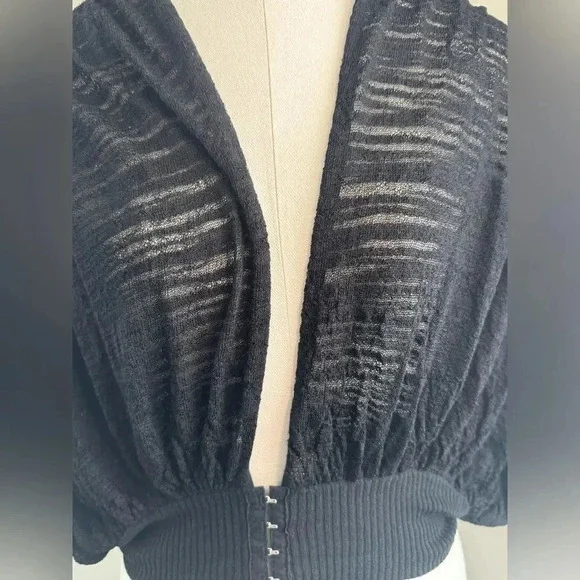 Free People Black and Silver Evening Shrug - Size small - Picture 8 of 11
